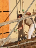 Pose d'enduit de façade VIDAUBAN